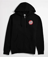 Santa Cruz Scrawl Dot Black Zip Hoodie