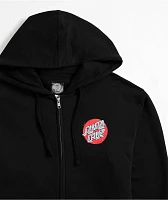 Santa Cruz Scrawl Dot Black Zip Hoodie