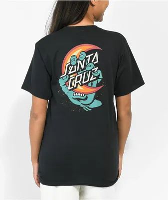 Santa Cruz Screaming Delta Moon Black Pocket T-Shirt