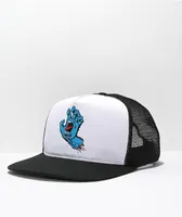 Santa Cruz Screaming Hand Black & White Trucker Hat