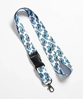 Santa Cruz Screaming Hand White Lanyard