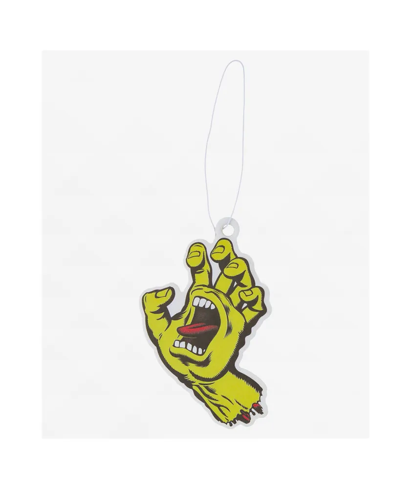 Santa Cruz Screaming Hand Yellow Air Freshener