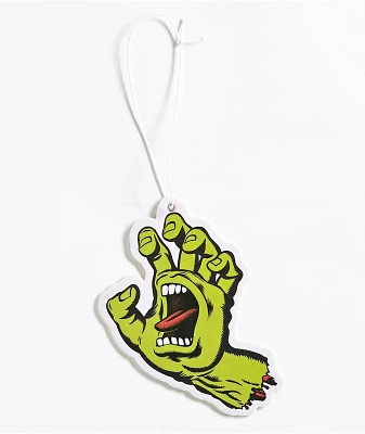 Santa Cruz Screaming Hand Yellow-Green Air Freshener