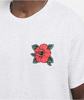 Santa Cruz Screaming Hibiscus Dot Heather Grey T-Shirt
