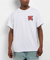 Santa Cruz Screaming Hibiscus Dot Heather Grey T-Shirt