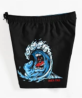 Santa Cruz Screaming Wave Black Board shorts