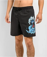 Santa Cruz Screaming Wave Black Board shorts