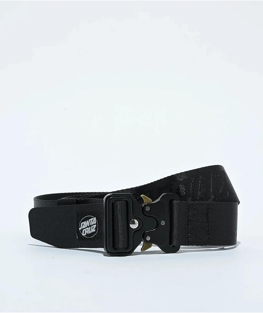 Santa Cruz Shackle Strip Black Web Belt