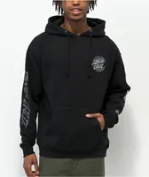 Santa Cruz Stipple Wave Dot Black Hoodie