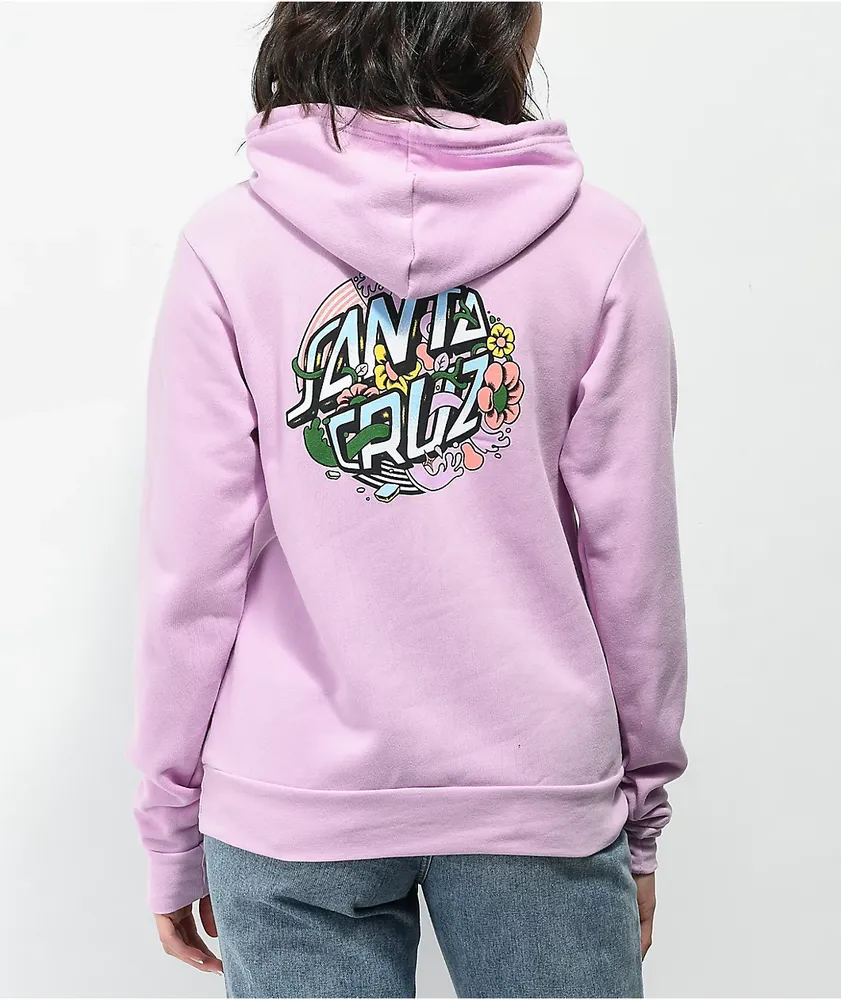 Santa Cruz Strange Fisheye Dot Lilac Hoodie