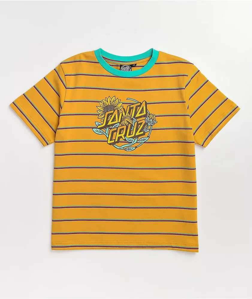 Santa Cruz Sunflower Dot Yellow Stripe T-Shirt