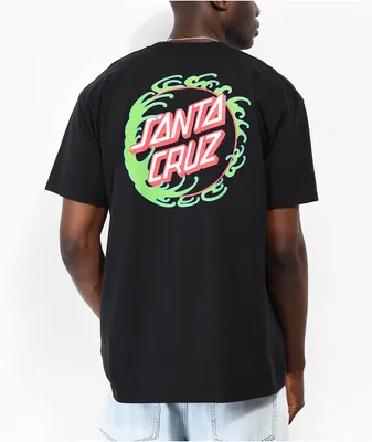 Santa Cruz Tidal Dot Black T-Shirt