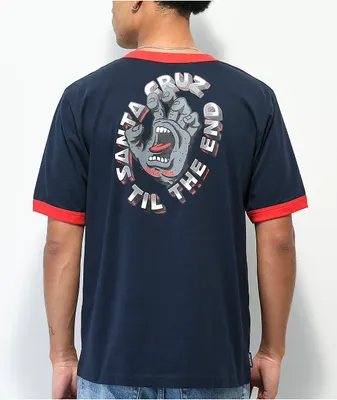 Santa Cruz Til The End Ringer Navy T-Shirt