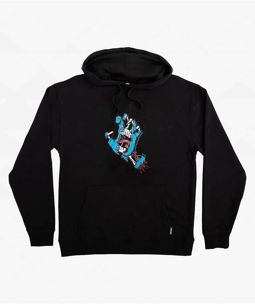 Santa Cruz Torn Hand Black Hoodie