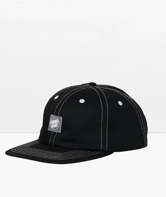 Santa Cruz Travelers Opus Black Snapback Hat