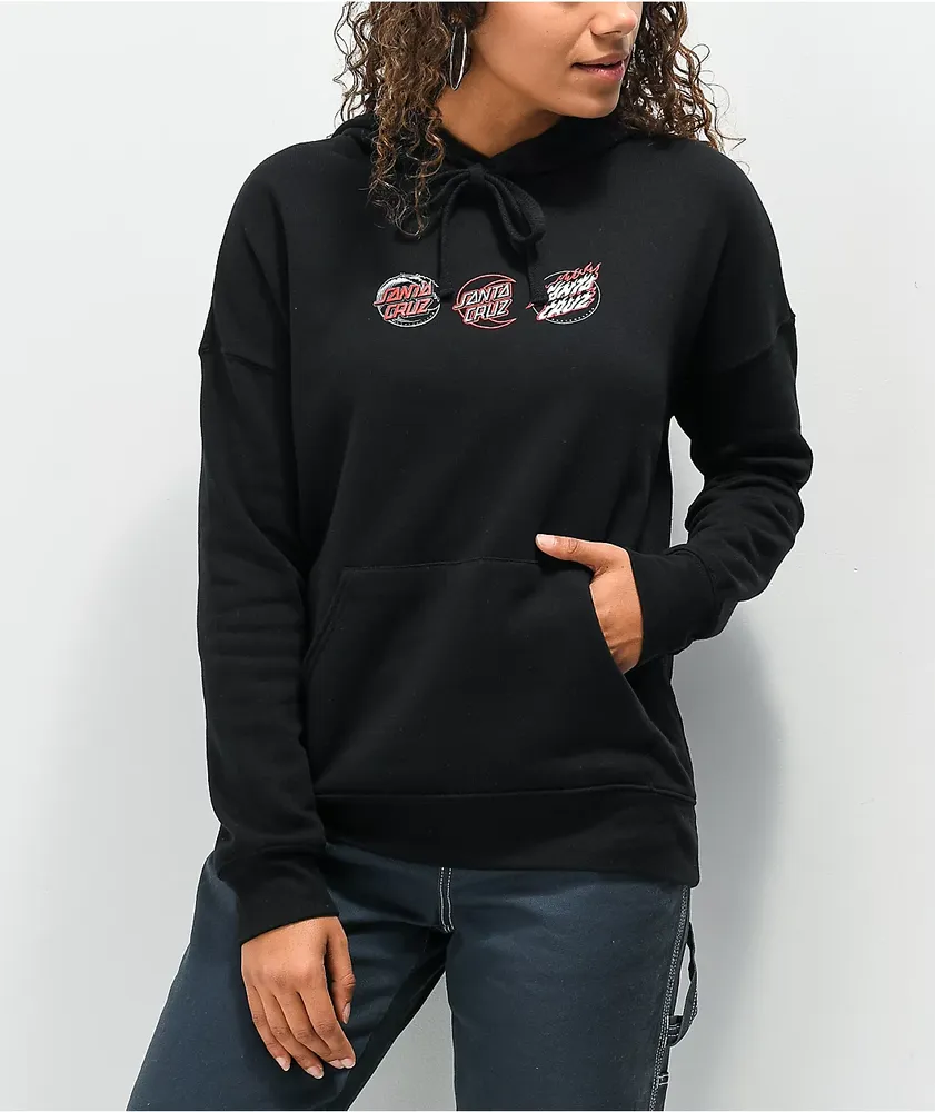 Santa Cruz Trio Dot Black Hoodie