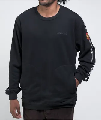 Santa Cruz Vertical Dot Black Crewneck Sweatshirt