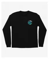 Santa Cruz Wave Dot Black Long Sleeve T-Shirt