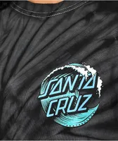 Santa Cruz Wave Dot Black Tie Dye T-Shirt