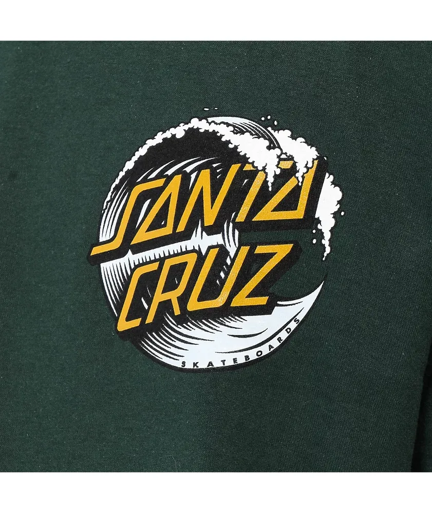 Santa Cruz Wave Dot Forest Green T-Shirt