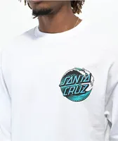 Santa Cruz Wave Dot White Long Sleeve T-Shirt