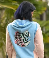 Santa Cruz Wave Poppy Splice Light Blue & Blush Hoodie