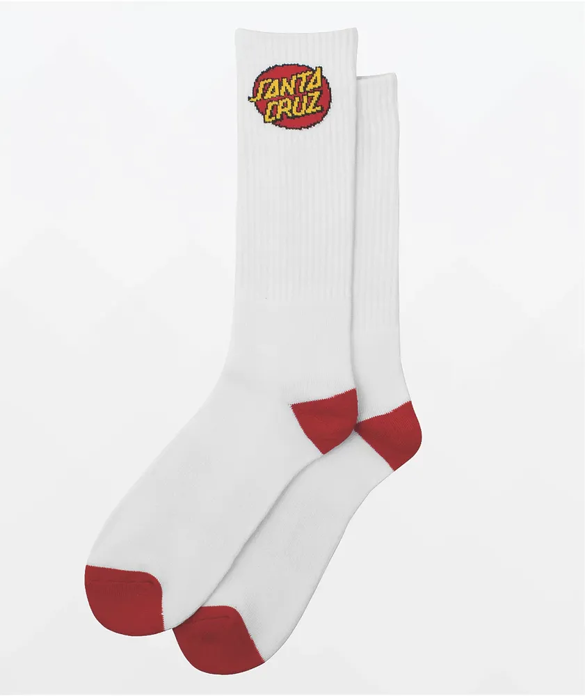 Santa Cruz White 2 Pack Crew Socks