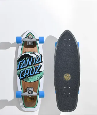 Santa Cruz x Carver Wave Dot 29.95" Cruiser Skateboard Complete