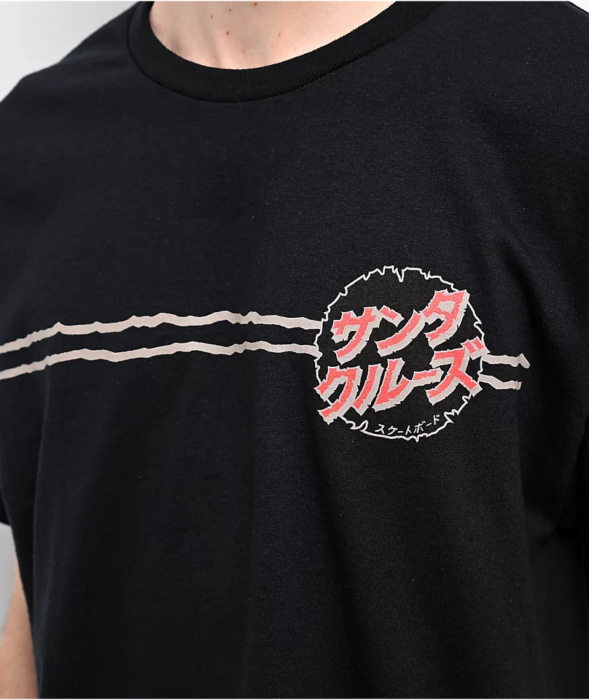 Santa Cruz x Godzilla Destroyer Black T-Shirt