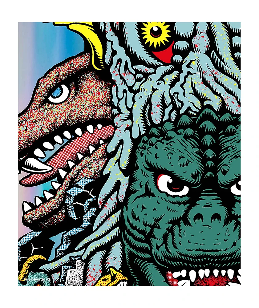 Santa Cruz x Godzilla Kaiju Roskopp 10.12" Skateboard Deck