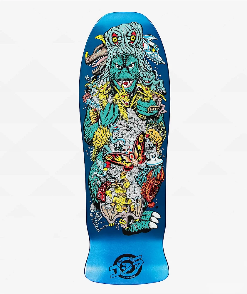 Santa Cruz x Godzilla Kaiju Roskopp 10.12" Skateboard Deck