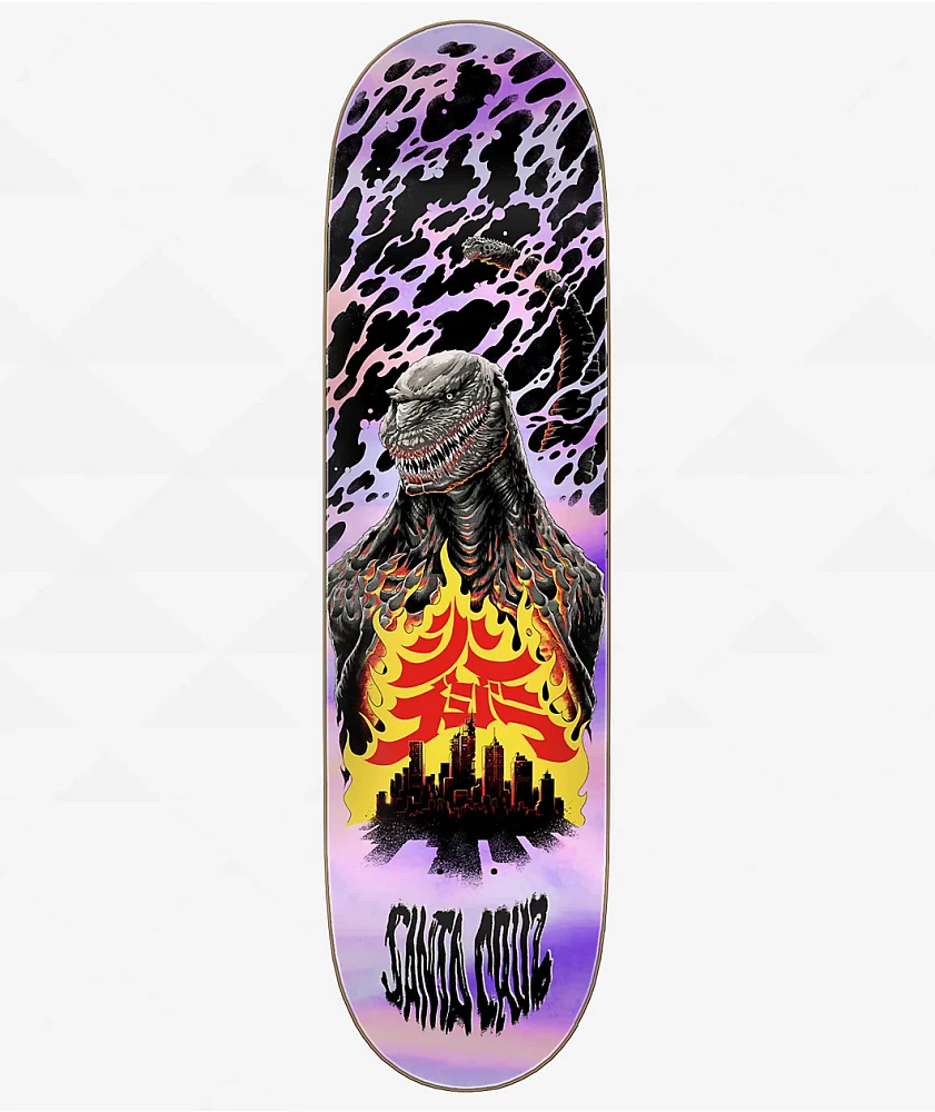 Santa Cruz x Godzilla Knox Firepit 8.5" Skateboard Deck 