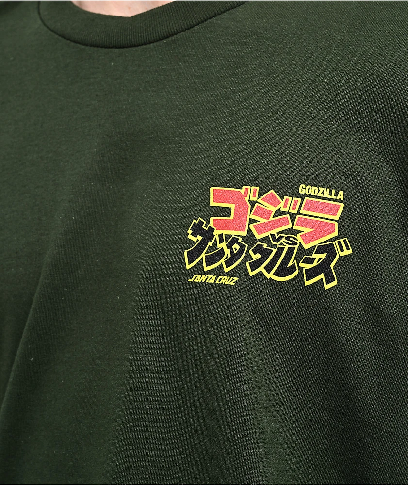 Santa Cruz x Godzilla Nata Mothra Green T-Shirt