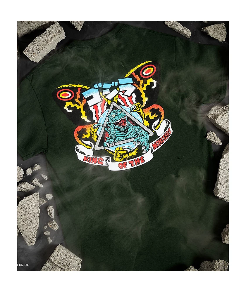 Santa Cruz x Godzilla Nata Mothra Green T-Shirt