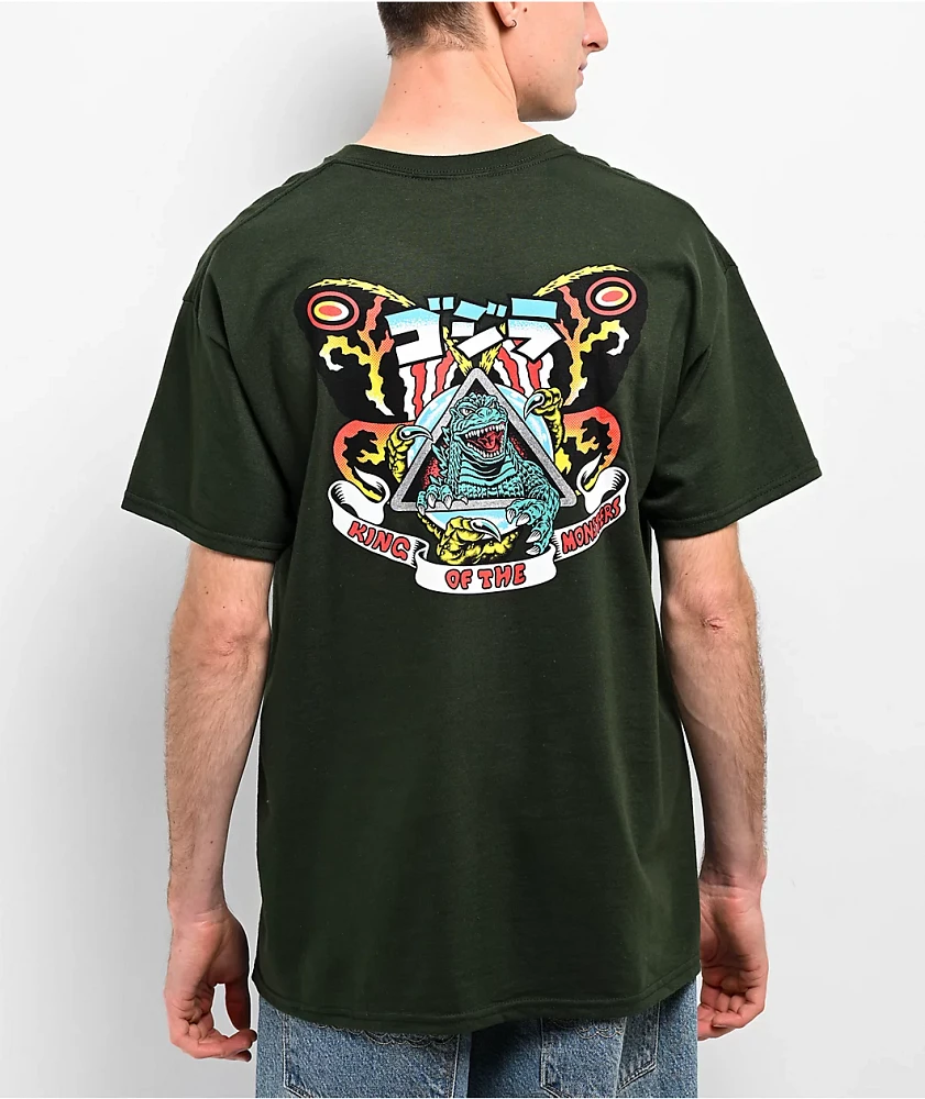 Santa Cruz x Godzilla Nata Mothra Green T-Shirt