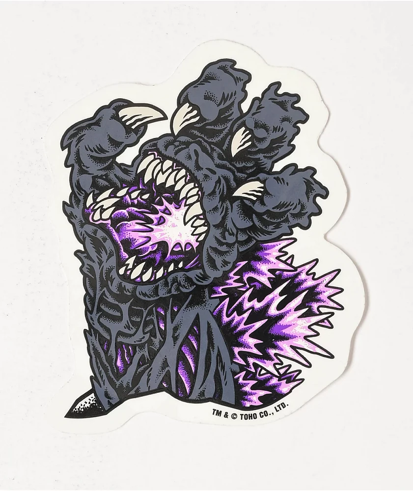 Santa Cruz x Godzilla Shin Hand Sticker