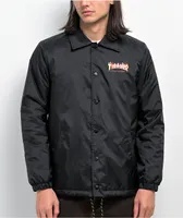 Santa Cruz x Thrasher Flame Dot Black Coaches Jacket