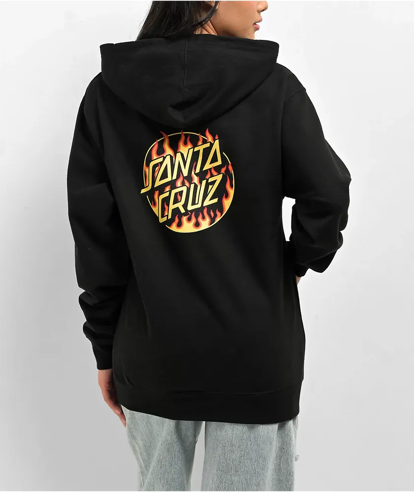 Santa Cruz X Thrasher Flame Dot Coach Jacket (black)