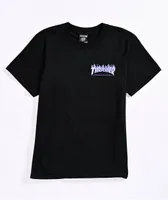 Santa Cruz x Thrasher Kids Flame Dot Black T-Shirt