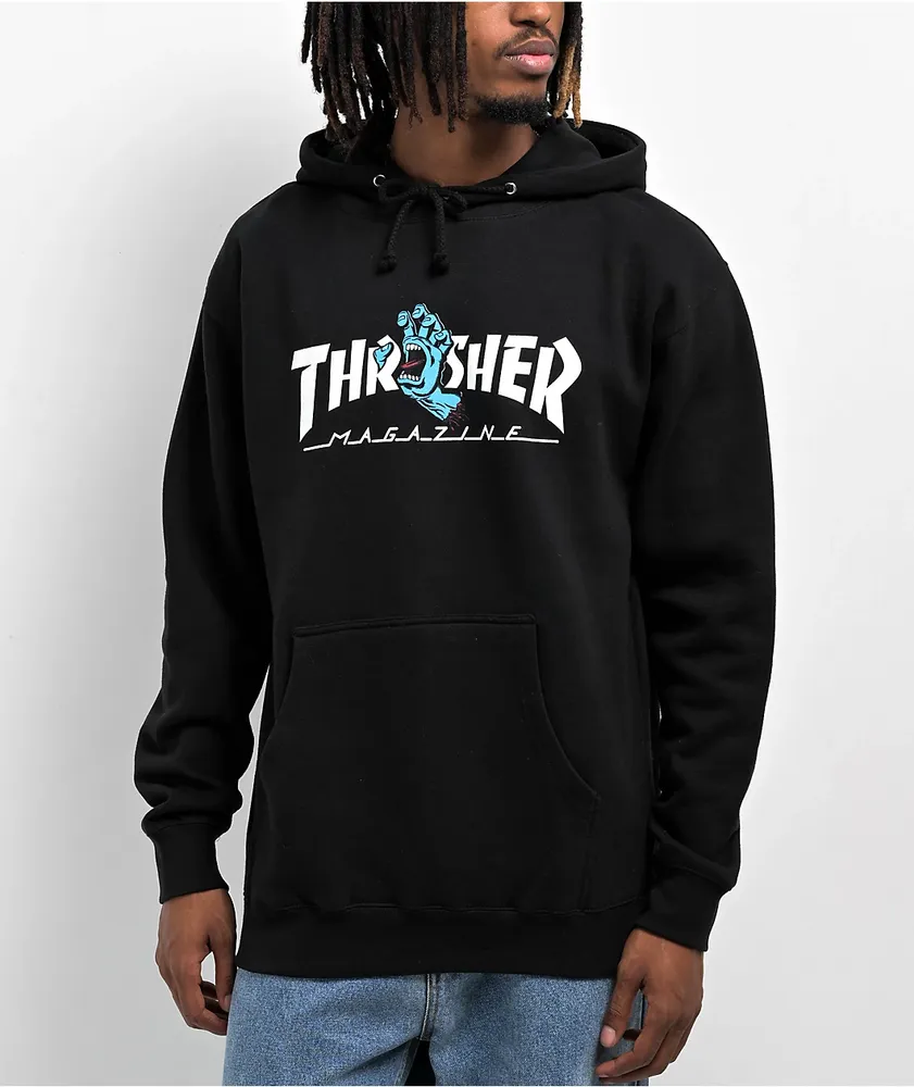 Santa Cruz x Thrasher Screaming Hand Black Hoodie