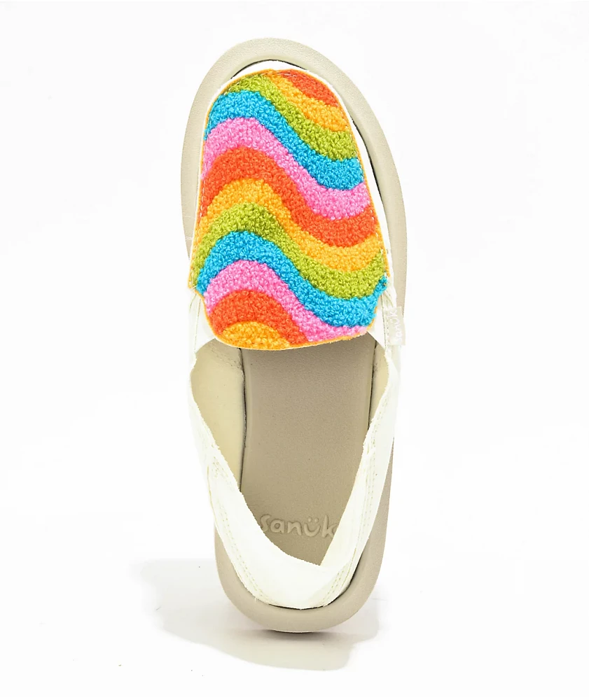 Sanuk Donna Rainbow Sidewalk Surfer Shoes