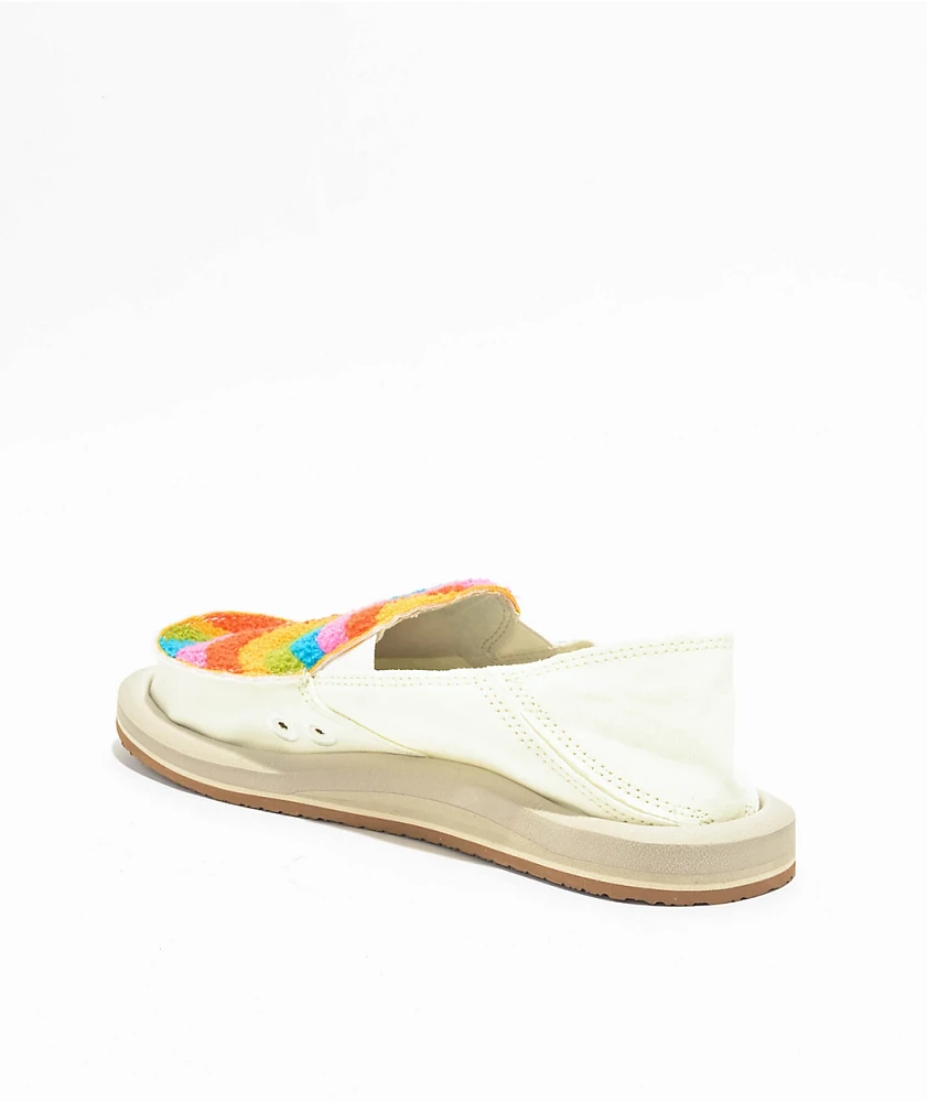 Sanuk Donna Rainbow Sidewalk Surfer Shoes