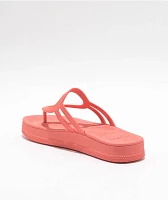 Sanuk Sunshine Burnt Coral Sandals