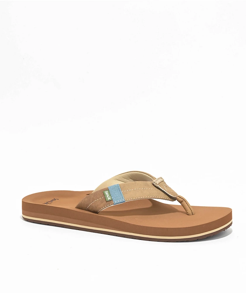 Sanuk Ziggy Switchfit Tan Sandals