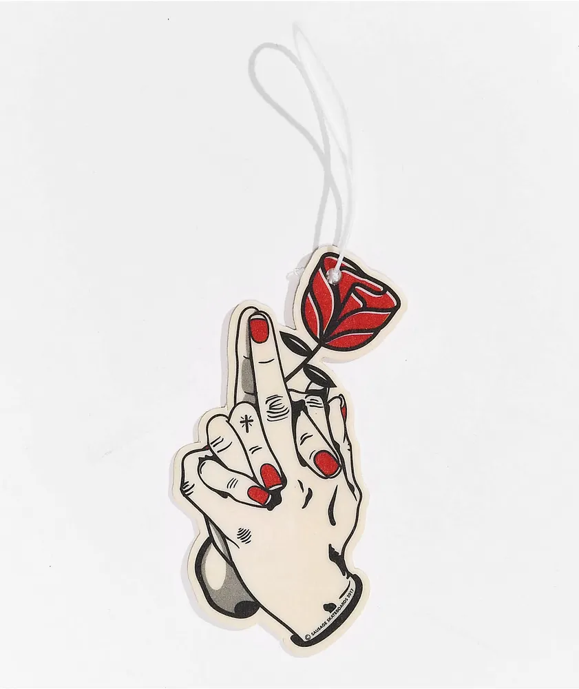 Sausage Praying Finger Rose Air Freshener