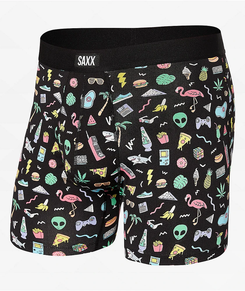 Saxx Daytripper Fun Bits Black Boxer Briefs