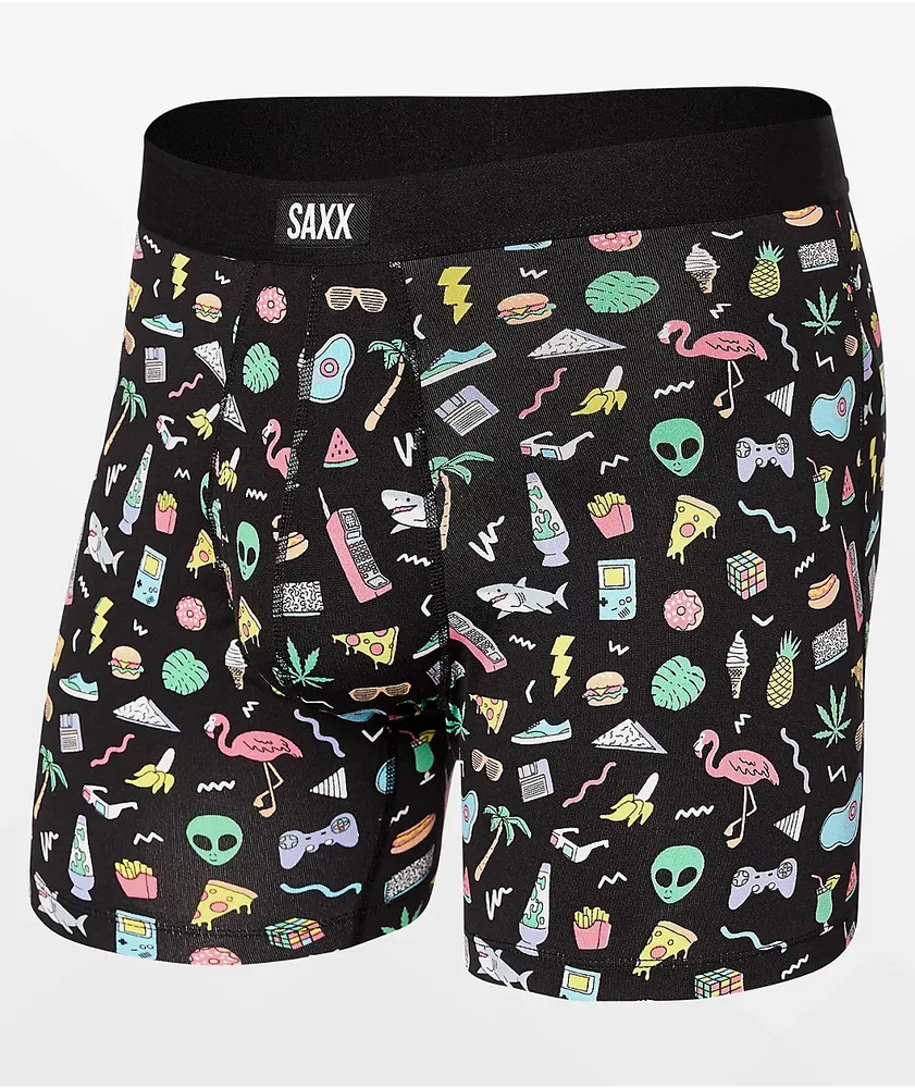 Saxx Fun Bits Black Boxer Briefs