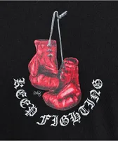 Schaf Boxing Gloves Black T-Shirt