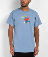 Schaf Graffiti Dog Blue T-Shirt