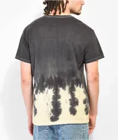 Schaf V Twin Black & Yellow Tie Dye T-Shirt